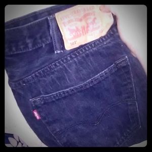 Dark blue jean shorts